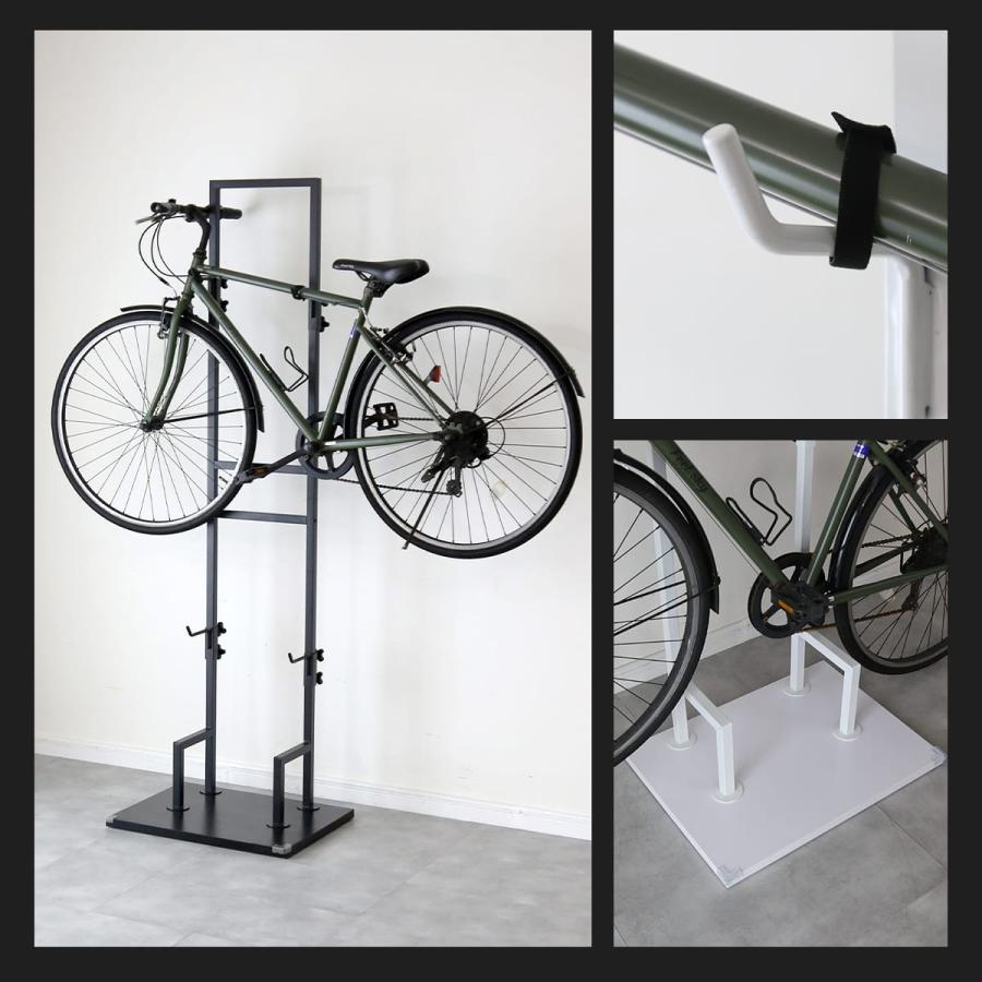 自転車スタンド 室内保管 高さ調節 転倒防止 ディスプレイ シンプル 収納 バイク スタイリッシュ 幅60cm クオンタム ドリス | DORIS | 08