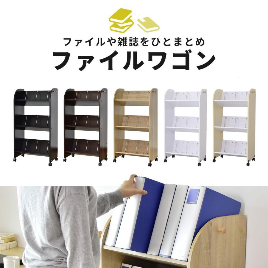DORIS 収納ラック ファイルワゴン キャスター付き 収納 ラック