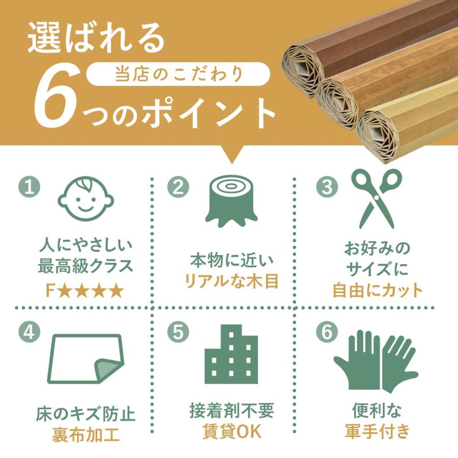 ウッドカーペット 4.5畳 江戸間 幅260 奥行260 簡単 フローリング DIY バウム 260×260 江戸間 4.5畳 北欧 ドリス_4