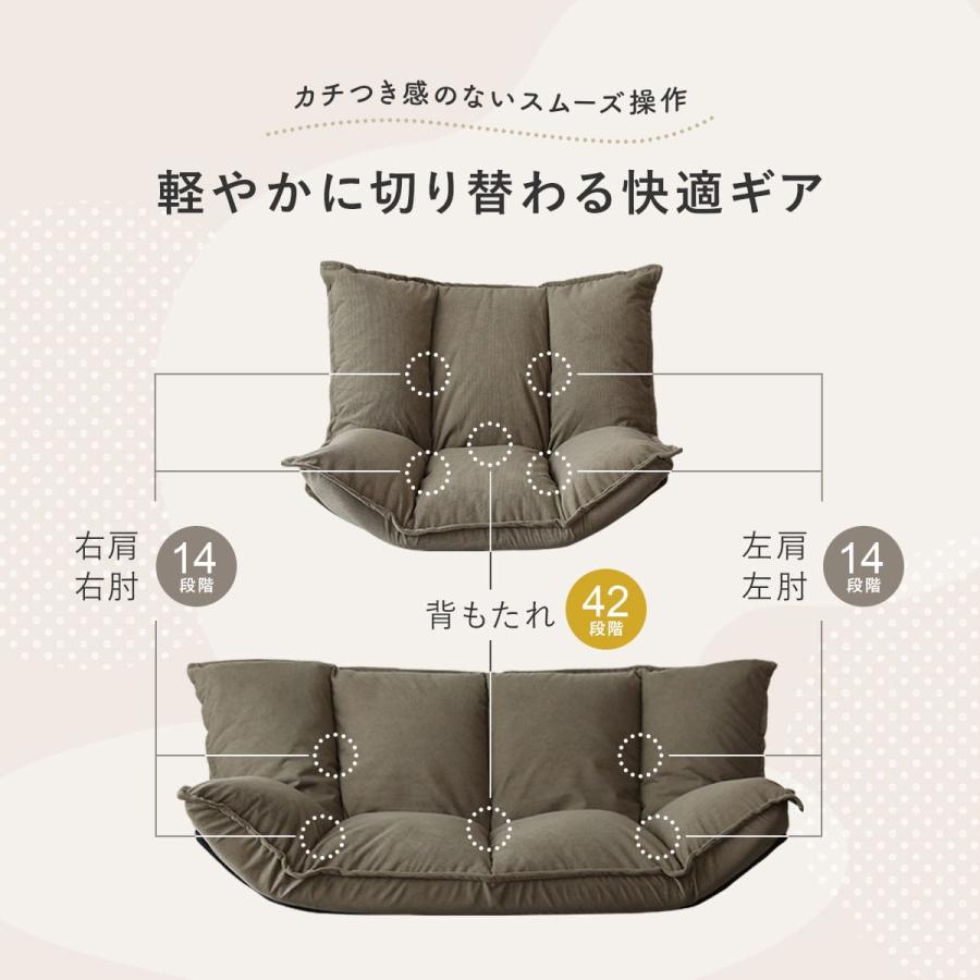 送料込み❣ 新品未使用 ソファベッド 二人掛け 一人掛け ローソファ フロアソファ 座椅子 完成品 高反 1412954 DORIS（ドリス） ソファ ソファーベッド 二人掛け 一人掛け 3way