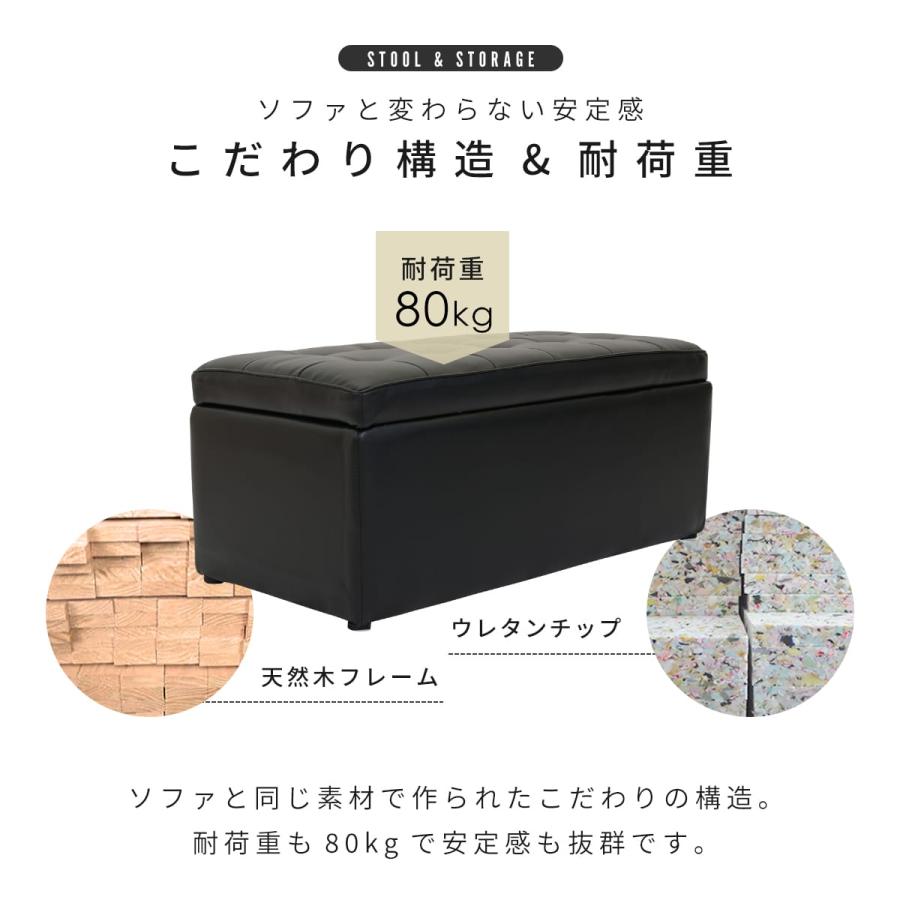 DORIS（ドリス） 収納 ベンチ スツール 収納スツール オットマン