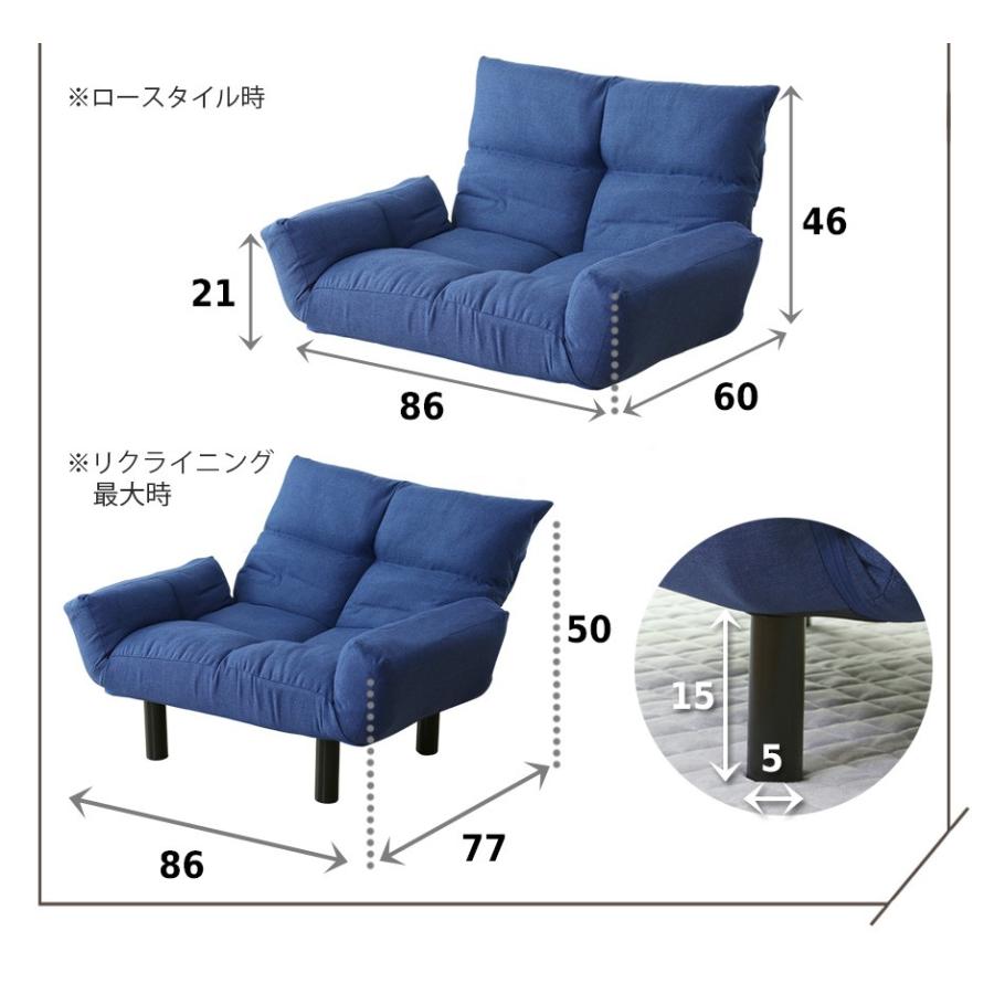 ローソファー ソファ 2人掛け おしゃれ ソファー ソファベッド 3way ワンルーム コージー1P 北欧 ドリス