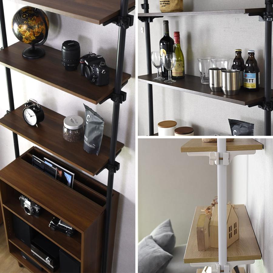 DORIS 突っ張りラック 5段 収納 つっぱり 突っ張り棚 壁面収納