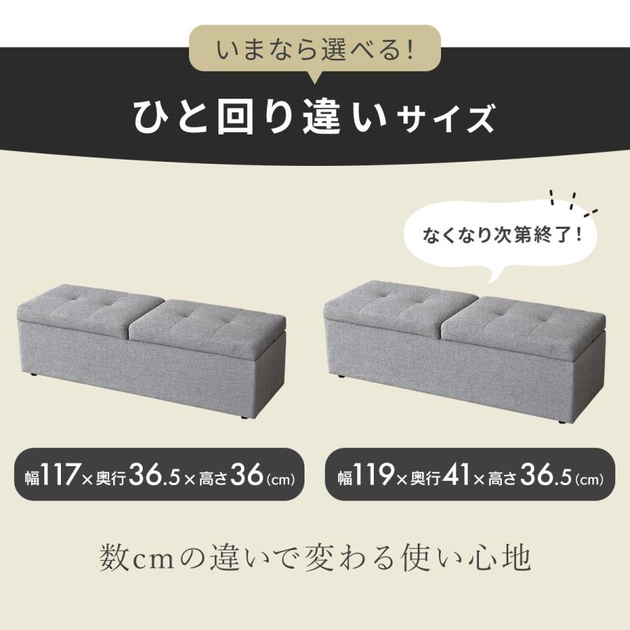 DORIS（ドリス） 収納 スツール 収納スツール 2人掛け 椅子 イス