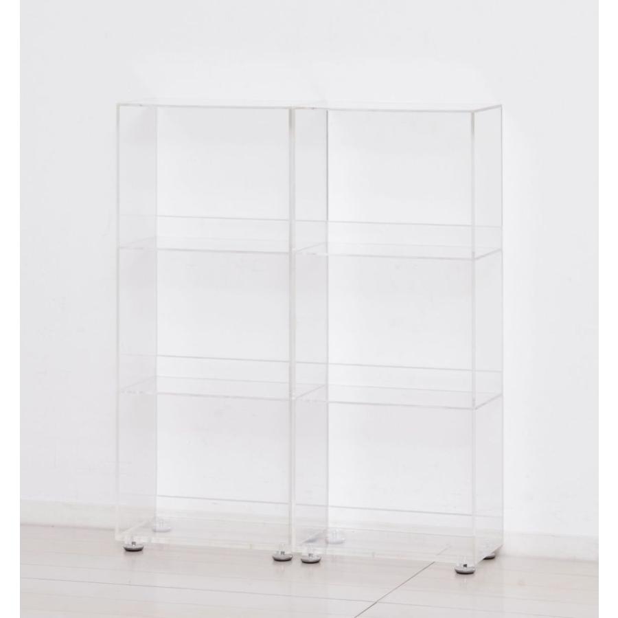 DORIS（ドリス） 本棚 アクリル板 コミック 収納 透明 極薄 2個セット