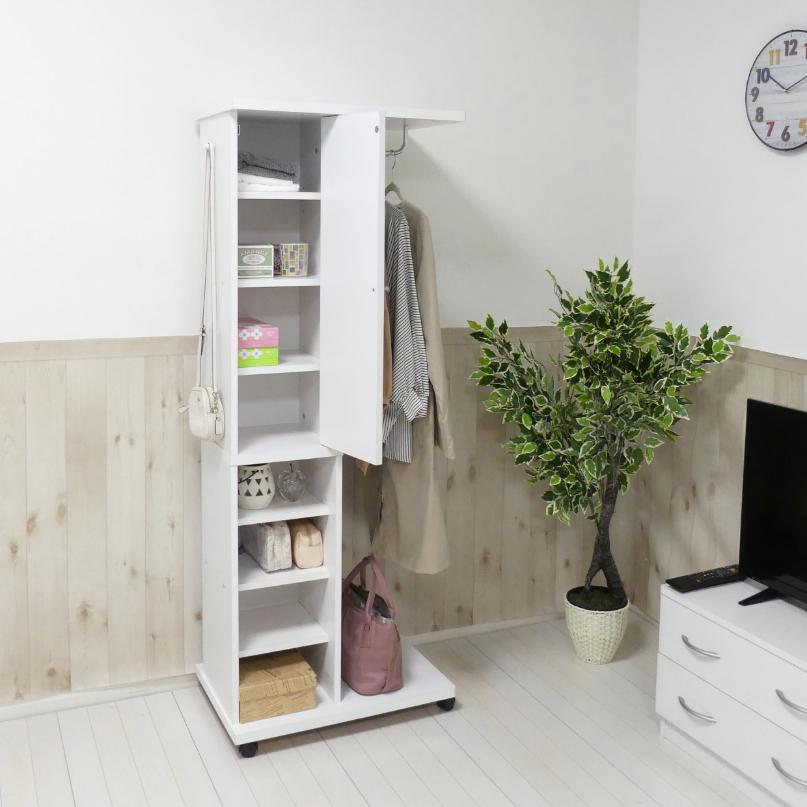 DORIS（ドリス） 姿見付きハンガー ミラー付 シングル コートハンガー