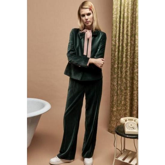 Max Mara（マックスマーラ） ABITO-05 ベロア素材 リボンカラー 