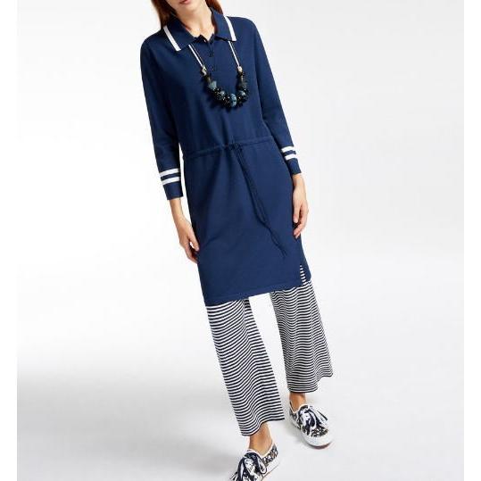 50 Off Mela ポロシャツデザイン ニットワンピース 紺 Maxmara Weekend Fakfakkab Go Id