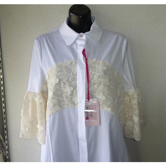 DALBUM レース刺繍デザイン オーヴァーブラウス 白 MaxMara Shine | Max Mara | 02