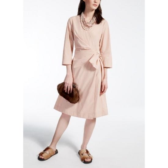 MAXMARA WEEKEND LINE CONIO-04 リボンベルト ラップワンピース 濃紺 