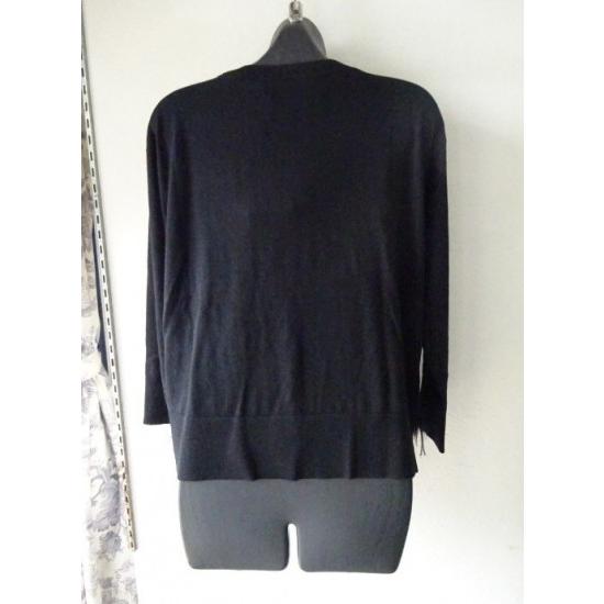 JERTA シルクウール フリンジデザインカーディガン 黒 MaxMara STUDIO Max Mara Studio JERTA シルクウール フリンジデザイン