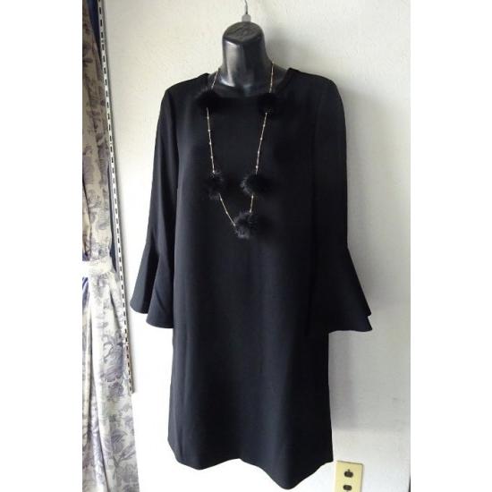 Max Mara PALLA 花びら袖 Aラインワンピース 黒 MaxMara STUDIO  