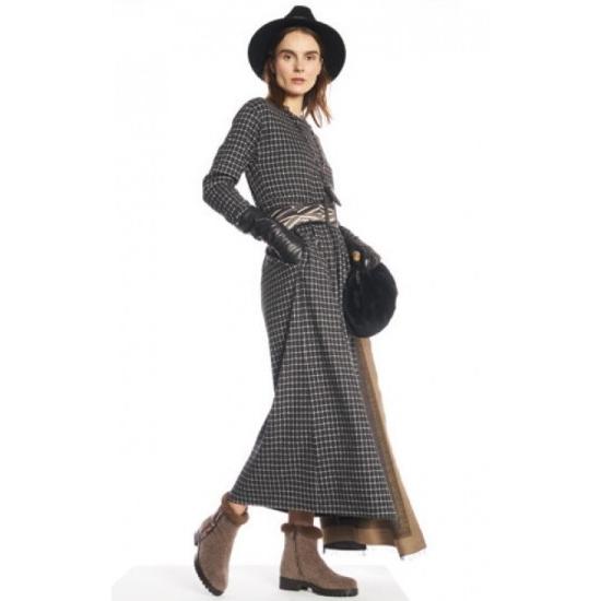 Nitra ジャージ素材 グレンチェック ロング丈ワンピース 黒 グレー Maxmara Weekend ガレリアグレ 通販 Yahoo ショッピング