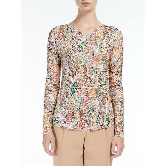 NIDO フラワープリント カシュクールデザインカットソー MaxMara STUDIO