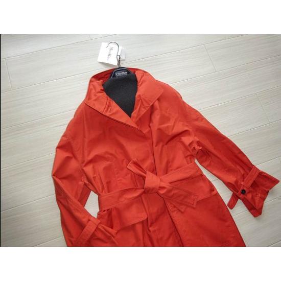 Max Mara STUDIOトレンチコート スプリングコート 赤 レインコート Max Mara STUDIOトレンチコート スプリングコート 赤 レインコート