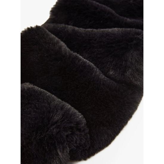 S MAXMARA（エスマックスマーラ） ARMIDA エコファー 軽量ストール 黒