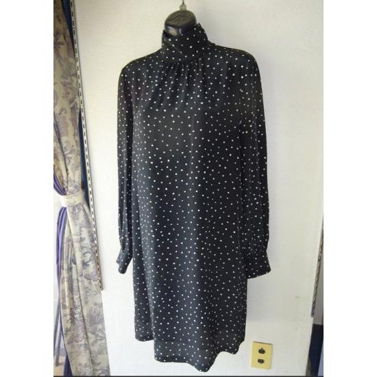 VISIR シルクプリント ハイネックワンピース 黒 MaxMara STUDIO 