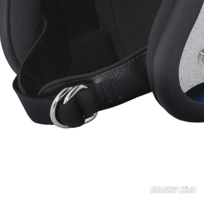 ジェットヘルメット バイク AVENGER HELMETS “FLAMES BLUE
