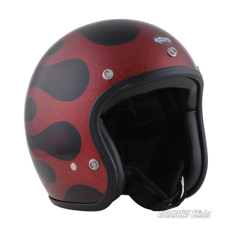 ジェットヘルメット バイク AVENGER HELMETS “FLAMES RED
