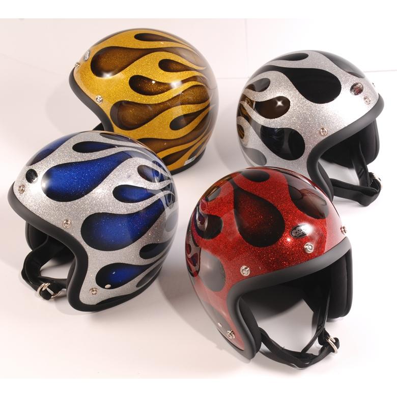 ジェットヘルメット バイク AVENGER HELMETS “FLAMES RED