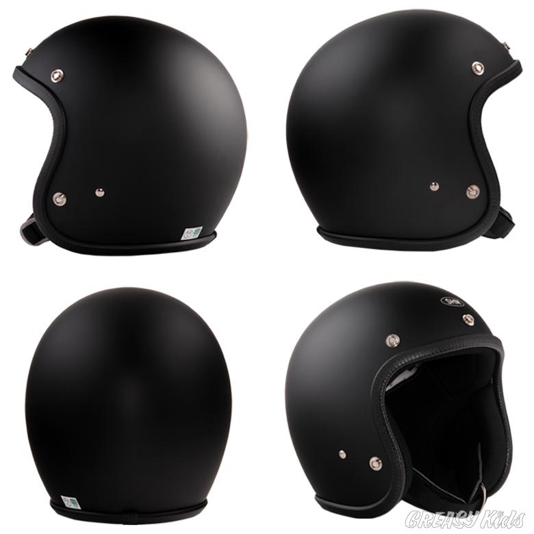 SHM Lot-500 マットブラック ヘルメット SHM□ Lot-500 ベーシック ジェットヘルメット マットブラック