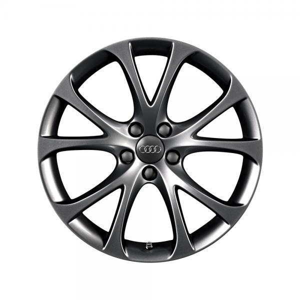 AUDI アウディ 純正 アクセサリー パーツ 5-Vスポーク デザインアルミホイール(ダークグロス フィニッシュ)7.5J-17 8X0071497AZ4