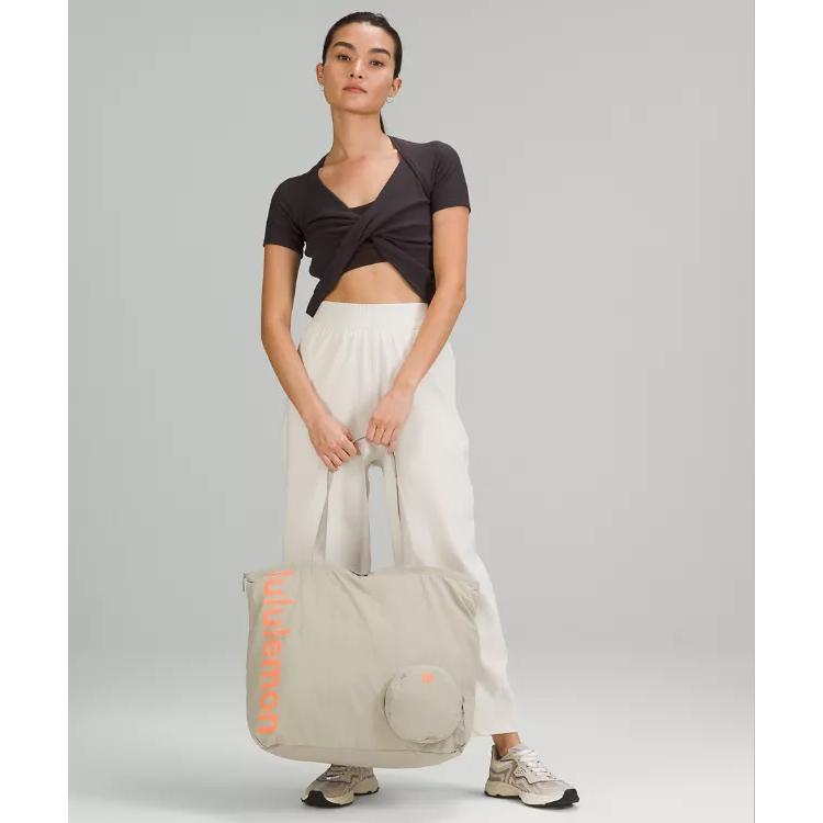 lululemon ルルレモン トートバッグ 旅行バッグ ナイロン 軽量 大容量 収納 Packable Tote 30L レディース ブランド スポーツ カジュアル シンプル｜great-life｜05