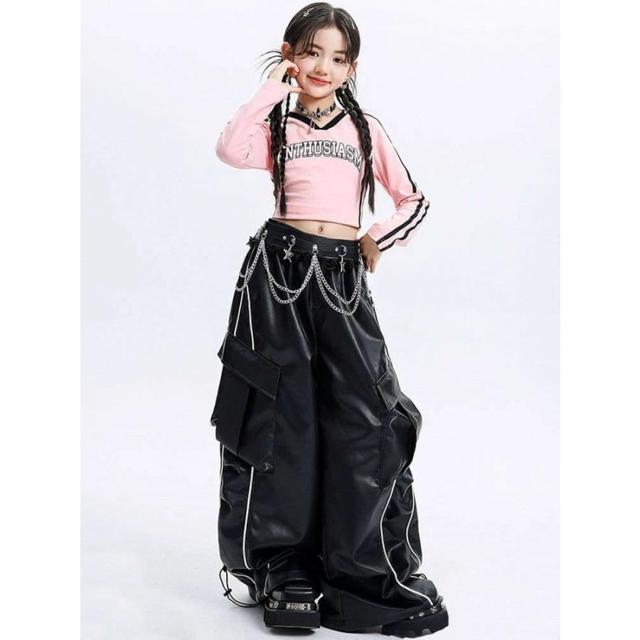 新作RHC ニューイヤー フーディー➕パンツ セットアップ定価50000円 先着順6 4 20時?で半額 ピンク 長袖 トップス 黒 レザーパンツ キッズ