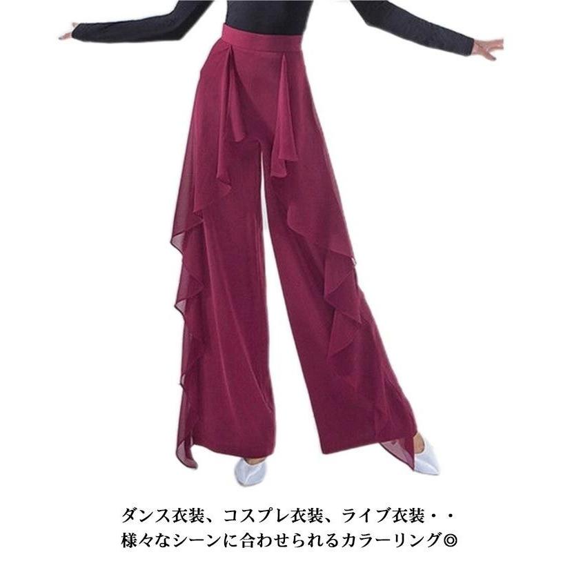 ラテンダンス 練習着 ヨガ 社交ダンス ウエストゴム レッスン ダンス