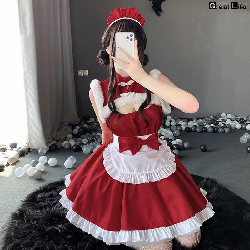 サンタコス レディース 可愛い メイド服 サンタ 衣装 クリスマス