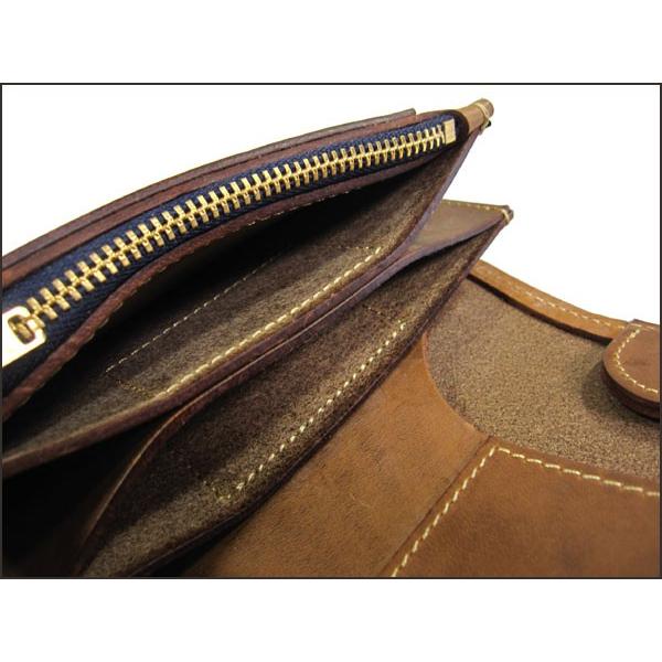 ART BROWN/アートブラウン クロムエクセルレザーミドルウォレット