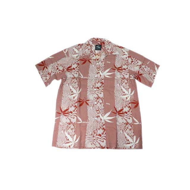 KONA BAY HAWAII コナベイハワイ S/S アロハシャツ 「バンブー」レッド 
