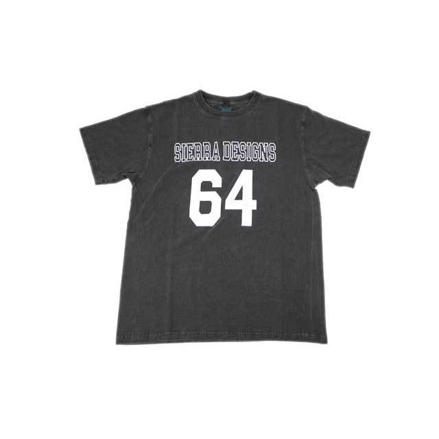 GOOD ON/グッドオン SIERRA/シエラデザイン メンズ半袖 ６４プリントTシャツ ピグメントブラック｜greatblue