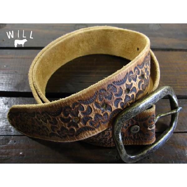 WILL LEATHER GOODS/ウィルレザーグッズ ヴィンテージレザーベルト「SWEETWATER」 705グレイトブルー 通販