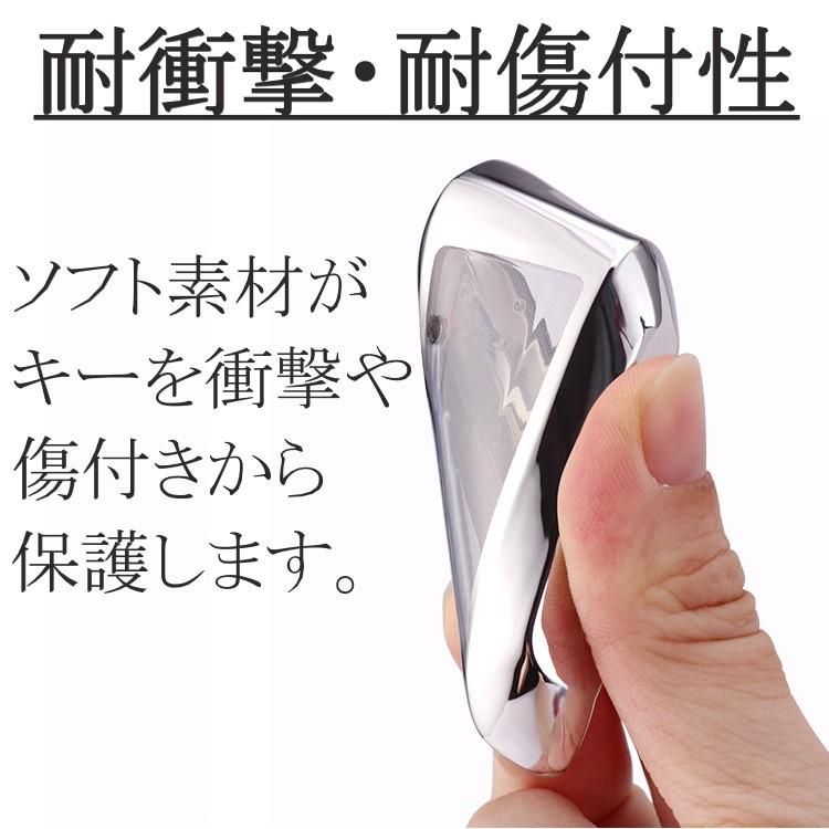 新品ケース、傷有品、リモコン付 スマートキーケース スズキ クロスビー クリア窓付き キーケース 車