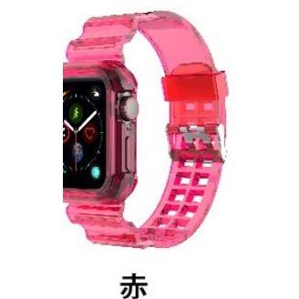 アップルウォッチ バンド カバー 一体型バンド ベルト 透明 クリア レディース メンズ クリアバンド Apple Watch SE 1 2 3 4 5 6 7 一体型バンド｜greatful｜12