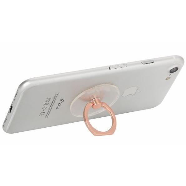 スマホリング 透明 薄型 クリア色 超薄型の丸型（iPhone、Android）スマホリング 透明 対応grepo正規品 丸型 |  | 10