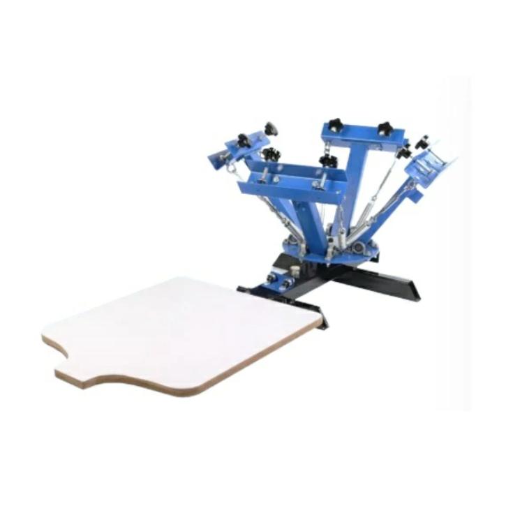 シルクスクリーン 印刷機 4色刷り プロ向け 回転 4ステーション Amazon.co.jp: INTBUYING シルクスクリーン 印刷機 刷り台 4色 360度