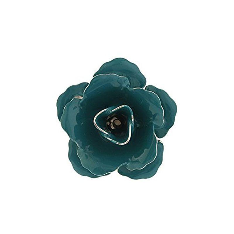 50 Off Lucky Bloom花ラペルピンシルバートーンターコイズエナメルタイタックblossom メンズアクセサリー Headshotsbar Com