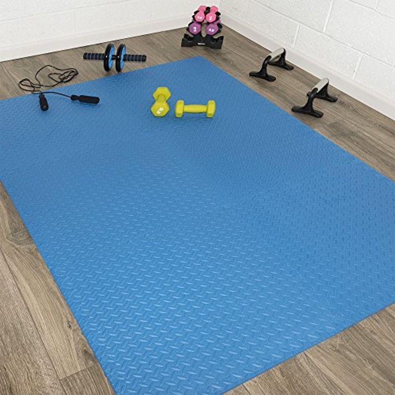 逸品 2 2sqm 6 Exercis Anti Fatigue Multipurpose Blue Borders Tiles エクササイズグッズ Affaires Sociales Gouv Cg