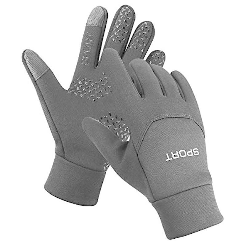 新素材新作 Kischers ブラック L 冬用スポーツ手袋 レディース メンズ 滑り止め スマートフォンタッチスクリーン用手袋 ウエイトトレーニング
