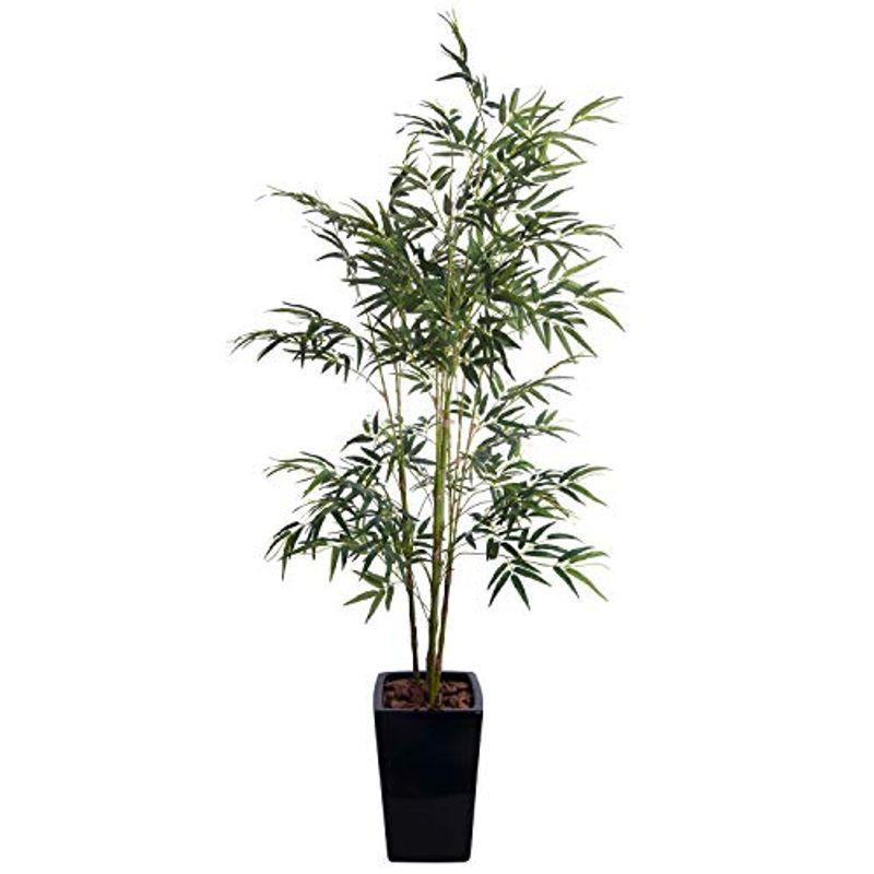 ★最終価格★ 七夕飾り 笹 竹 造花 人工 大型 バンブー(竹)Ｌ 200cm 黒鉢（陶器製） 和モダン 七夕 笹 飾り フェイクグリーン 人工観葉植物 【DGJ7007478386】(24728円)