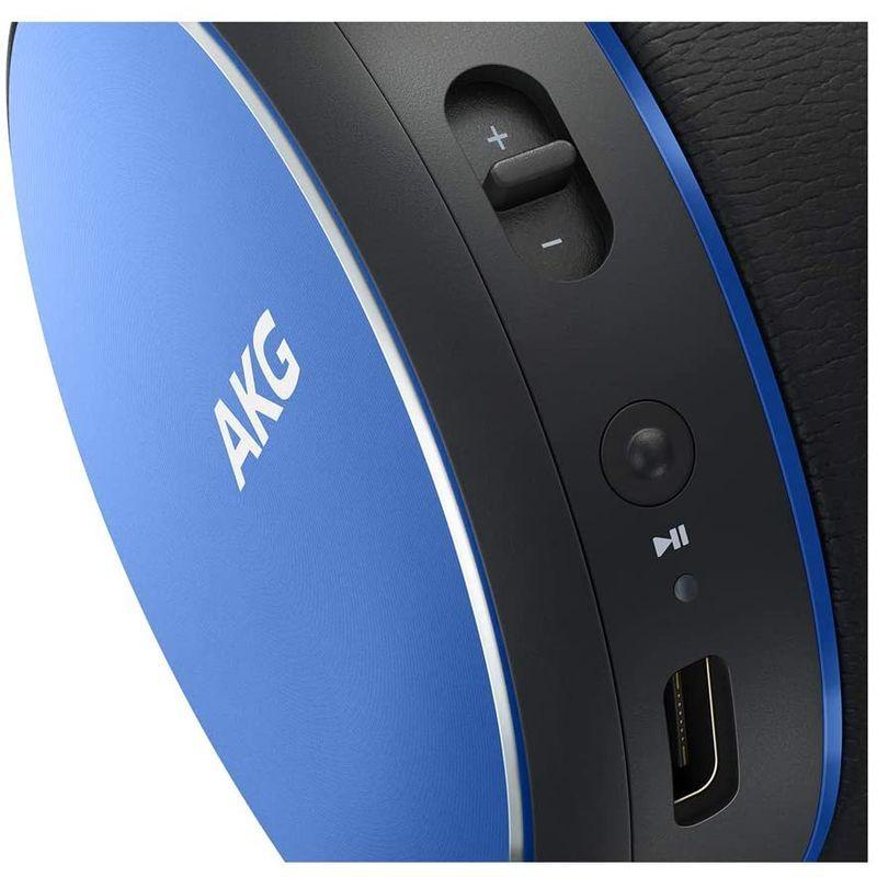 AKG Y400BT Bluetoothワイヤレス ポータブル ヘッドホン (ブルー)