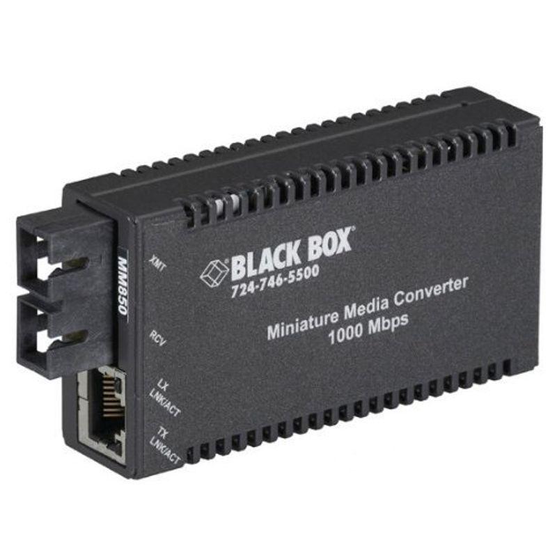 おすすめネット Box Black MultiPower 10 to Copper 1000-Mbps Converter, Media Miniature スイッチングハブ