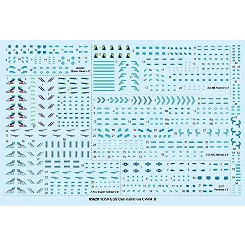 トランペッター 1/350 アメリカ 海軍 空母 CV-64 コンステレーション プラモデル 05620 1/350 アメリカ 海軍 空母 CV コンステレーション プラモデル 1mm