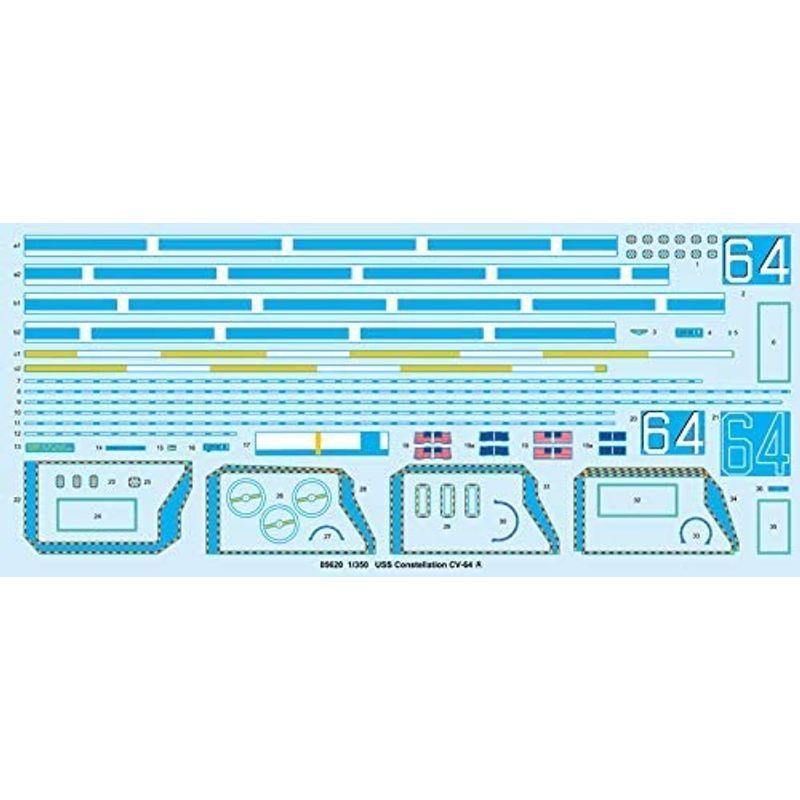 トランペッター 1/350 アメリカ 海軍 空母 CV-64 コンステレーション プラモデル 05620 1/350 アメリカ 海軍 空母 CV コンステレーション プラモデル 1mm