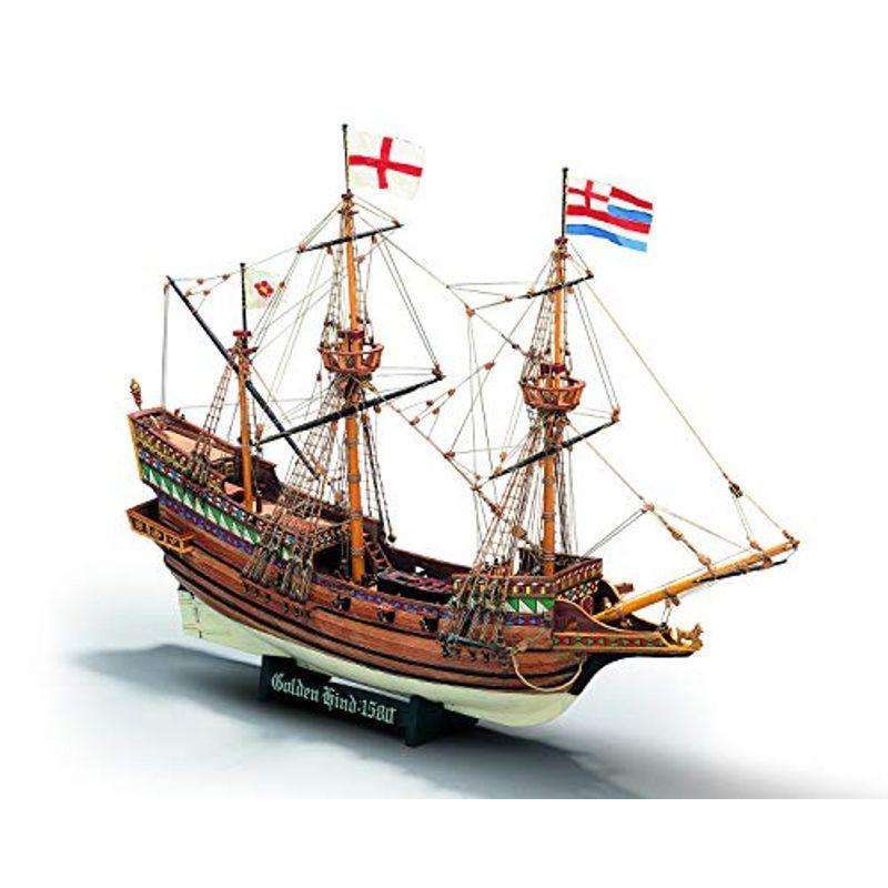 製帆船模型 マモリ ゴールデンハインド （60分の帆船模型製作入門DVD及び和訳付き）