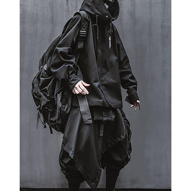 お得 綿100 春秋服 メンズ 大きいフード パーカー コットン マウンテンパ ファスナー ブルゾン ゴシック サイバーパンク ウインドブレーカー トレーナー Ktologistics Com Vn