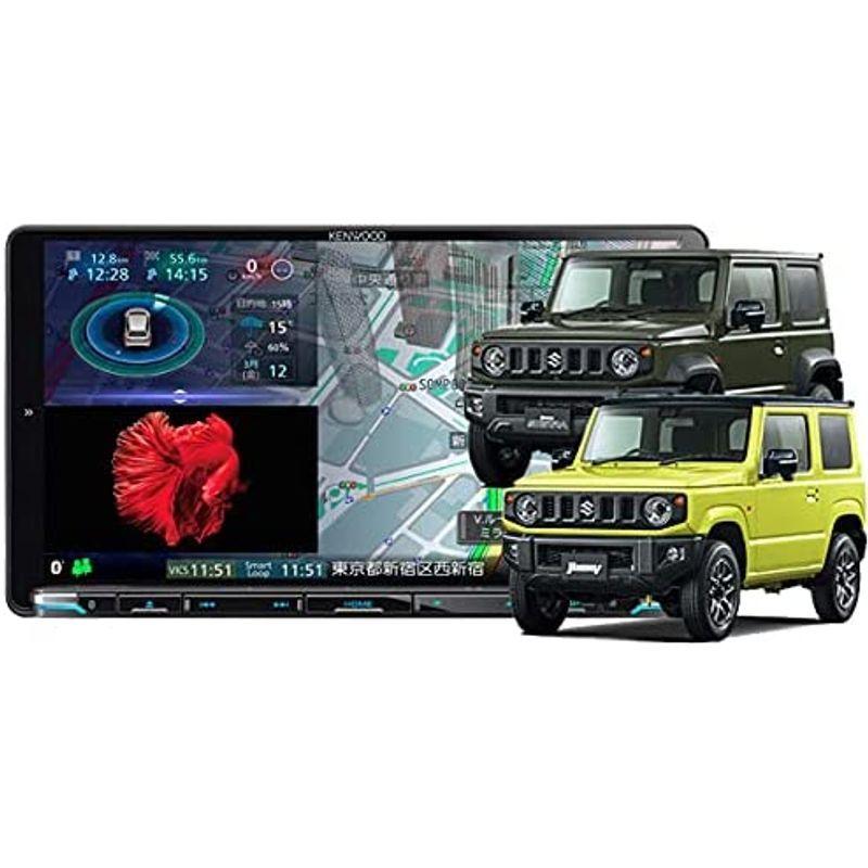 ケンウッド9V型彩速ナビMDV-M908HDL+TBX-S002ジムニー(JB64W型)/ジムニーシエラ(JB74W型)用取付キットセット|greatseven|02