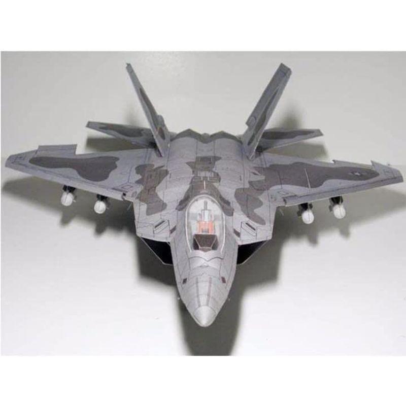 ペーパークラフト F22 米軍 戦闘機 飛行機 模型 組み立て式 工作 工作 本 工作 F22 米軍 戦闘機 飛行機 模型 組み立て式 ペーパークラフト 本 　